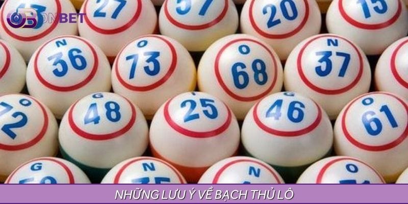 Một vài lưu ý khi chơi bạch thủ lô