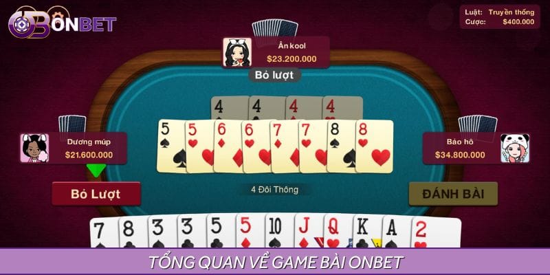 Giới thiệu những đặc điểm chính về sảnh game bài ONBET Giới thiệu những đặc điểm chính về sảnh game bài ONBET