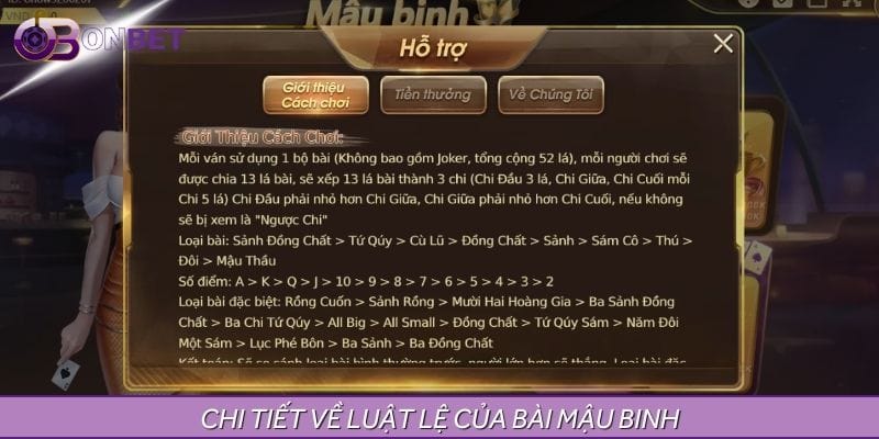 Luật chơi mậu binh ONBET cực dễ hiểu Luật chơi mậu binh ONBET cực dễ hiểu
