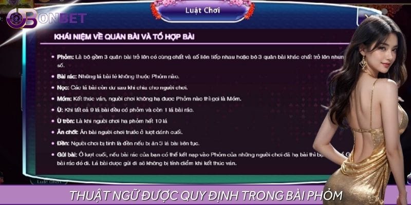 Thuật ngữ thường thấy trong phỏm ONBET Thuật ngữ thường thấy trong phỏm ONBET